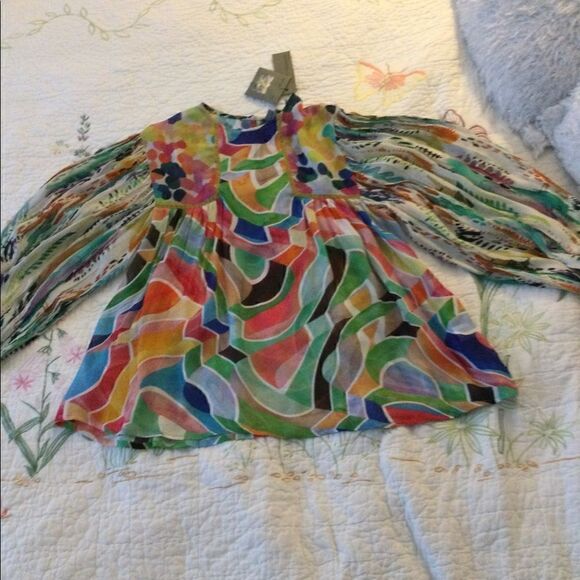 NWT Blank London SP multicolor top Anthropologie - Picture 8 of 8